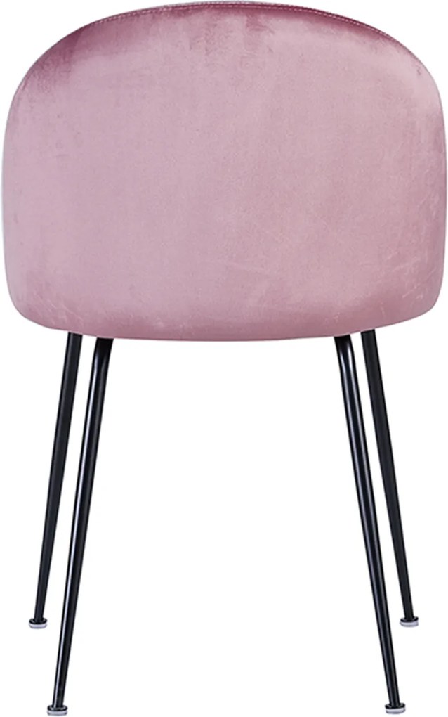 Zestaw 4 Krzese Black Dalnia Aksamitne