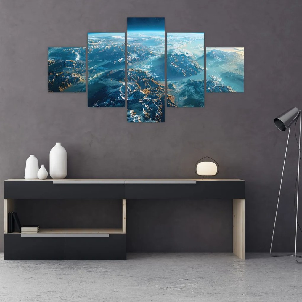 Obraz - Widok z kosmosu (125x70 cm)