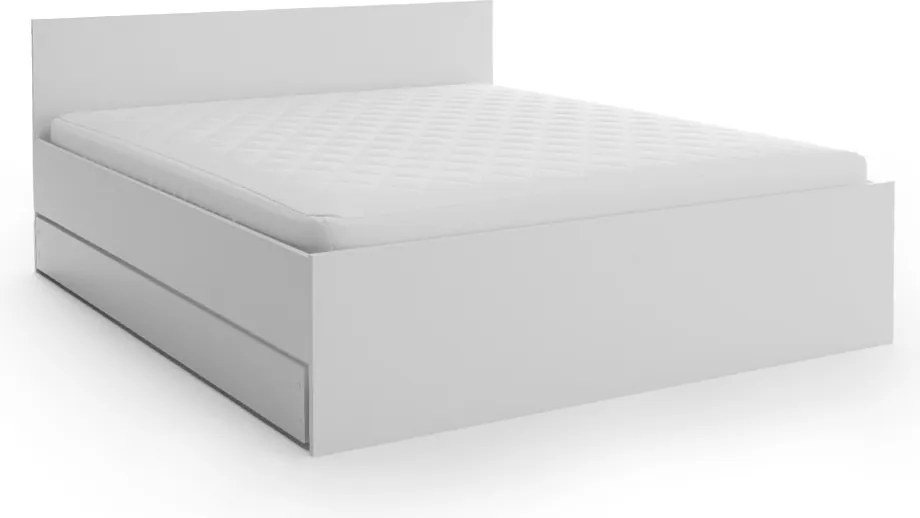 Łóżko ELISA 160 x 200 cm, białe Stelaż: Ze stelażem listwowym rolowanym, Materac: Materac Sommera 18 cm