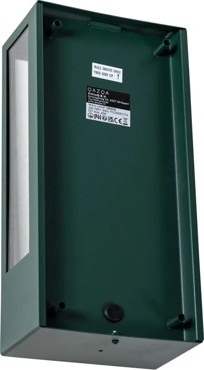 Lampa ścienna zewnętrzna ciemnozielona z czujnikiem ruchu IP44 - Rotterdam