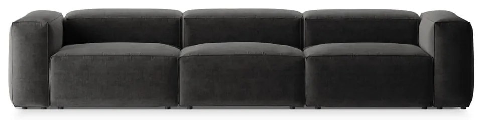 Ciemnoszara sofa 364 cm Bergano – Cosmopolitan Design