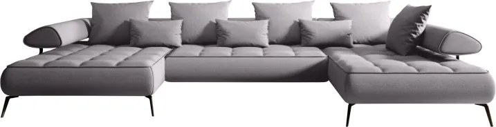 Narożnik SELEDO XL układ U z funkcją elektrycznej regulacji głebokości siedziska WERSAL