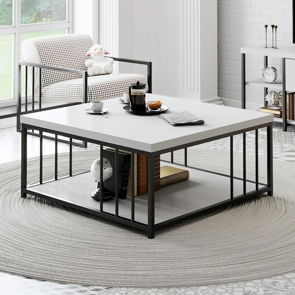 Stolik konferencyjny Zenn White and Black