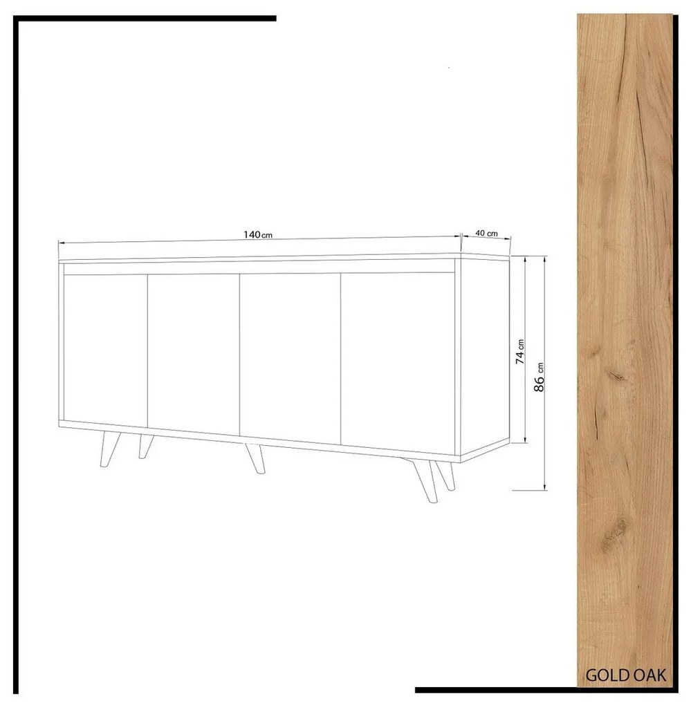 Szafka Nossa Oak and White