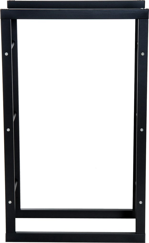 Homcom® Regał Na Drewno Opałowe 100 kg Stal Czarny