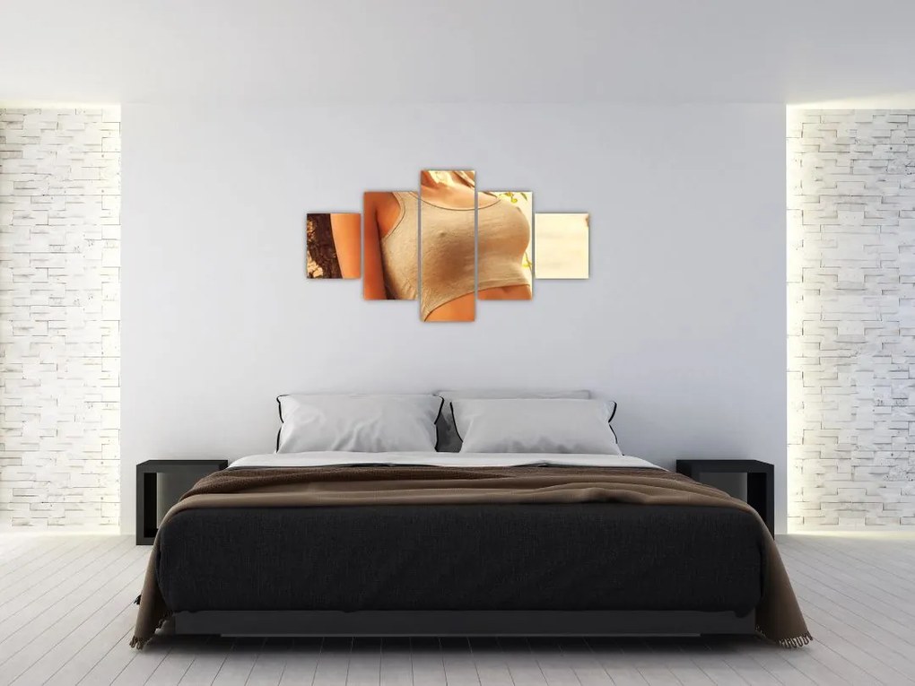 Obraz - Kobieta przy drzewie (125x70 cm)