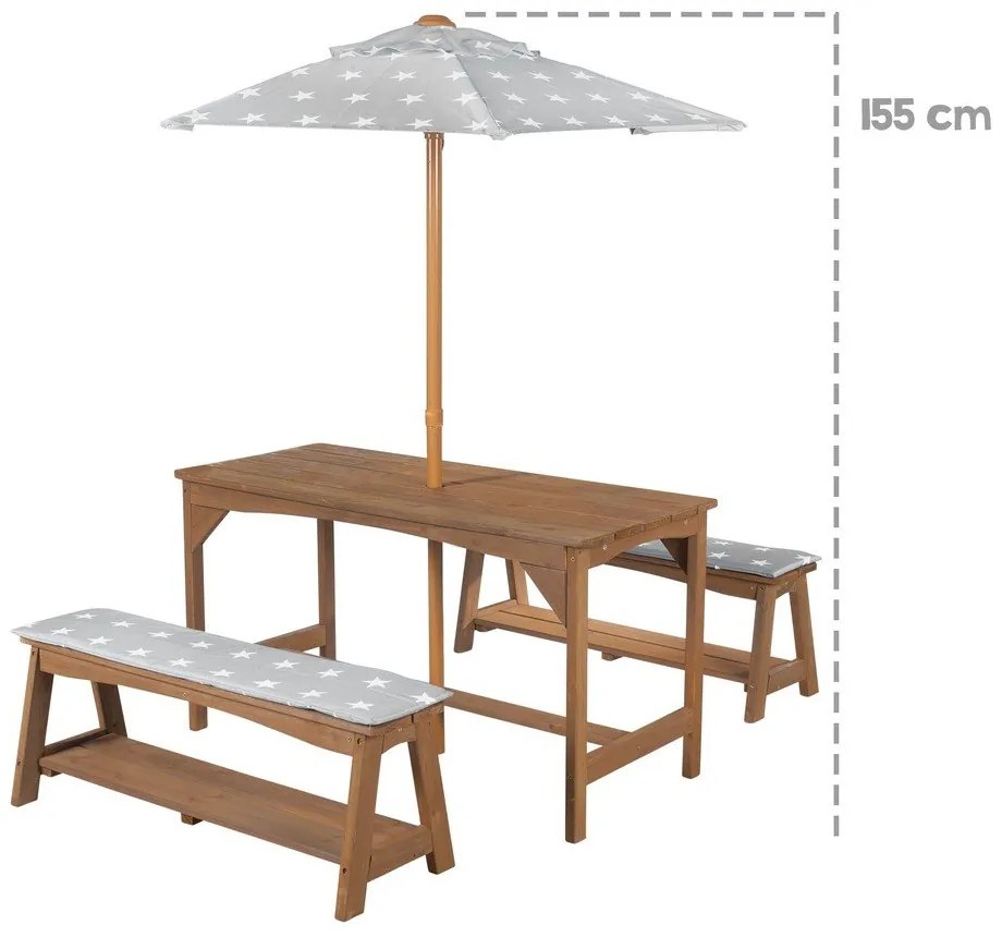 Dziecięcy zestaw ogrodowy 4 szt. Outdoor + – Roba