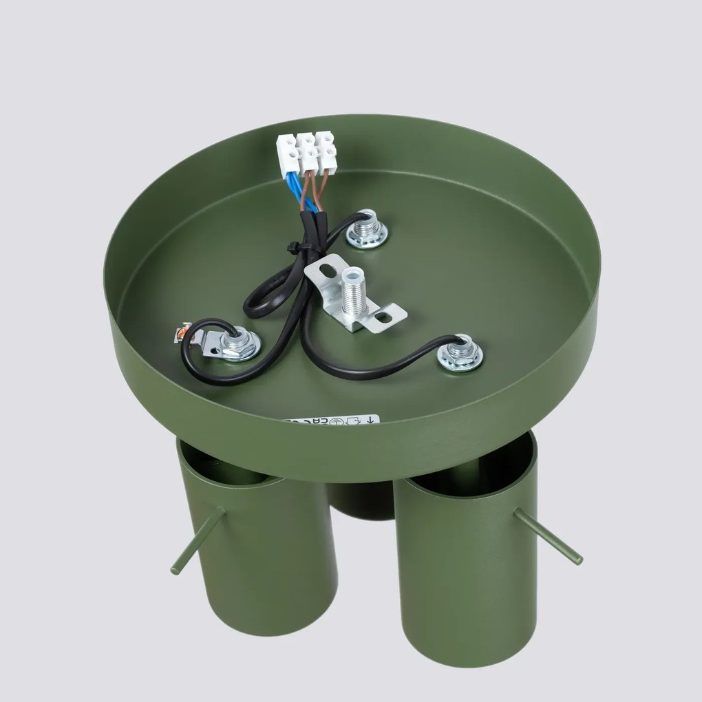 Plafon RING 3P zielony oliwkowy SOLLUX LIGHTING