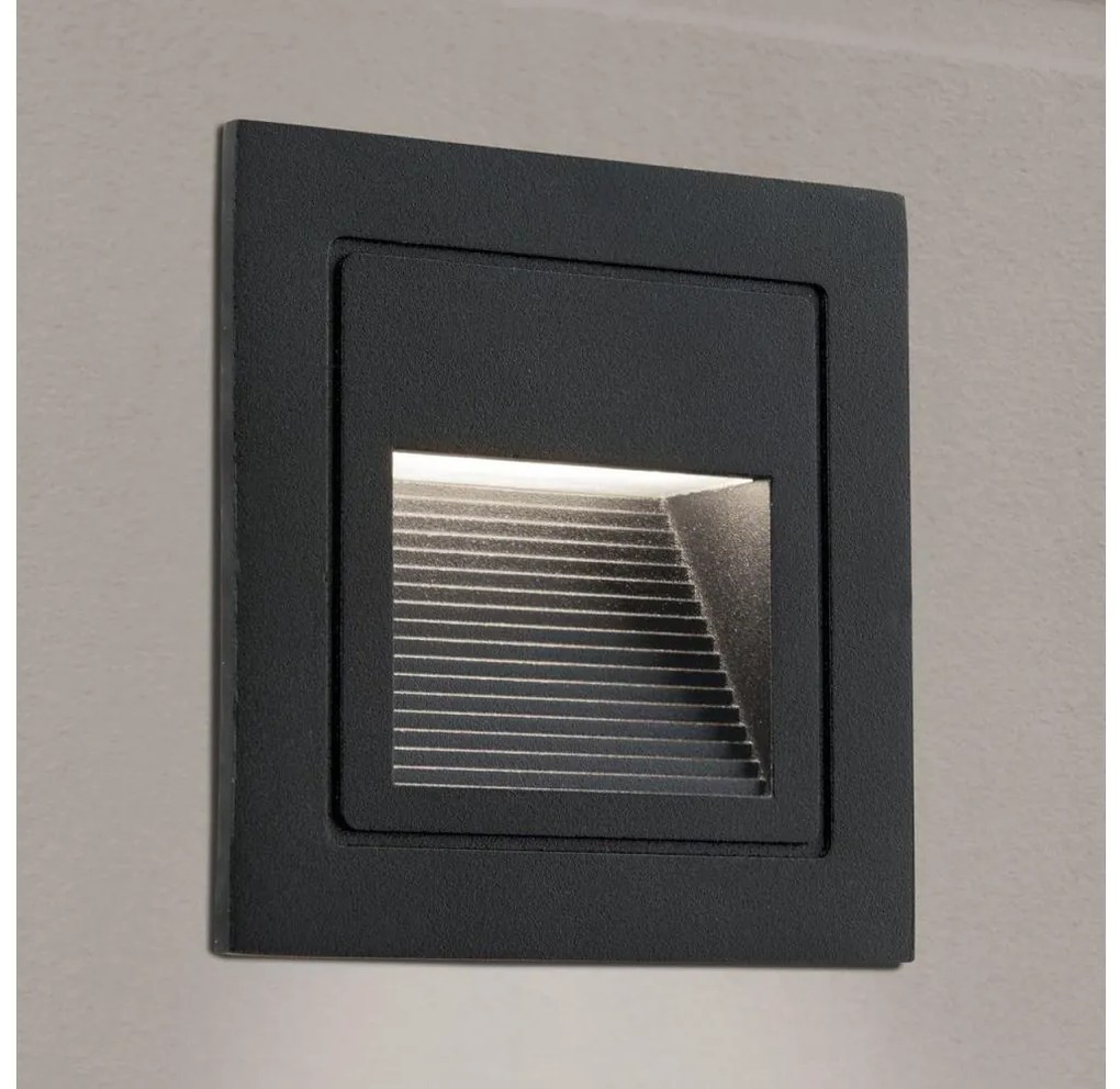 Orion AL 11-1217 - LORO LED 2W 230V IP65 czarne oprawa wpuszczana