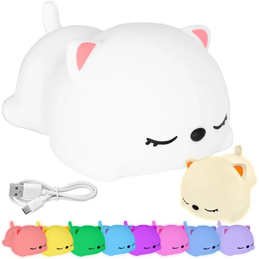 Silikonowa lampka nocna LED misio R2-H50