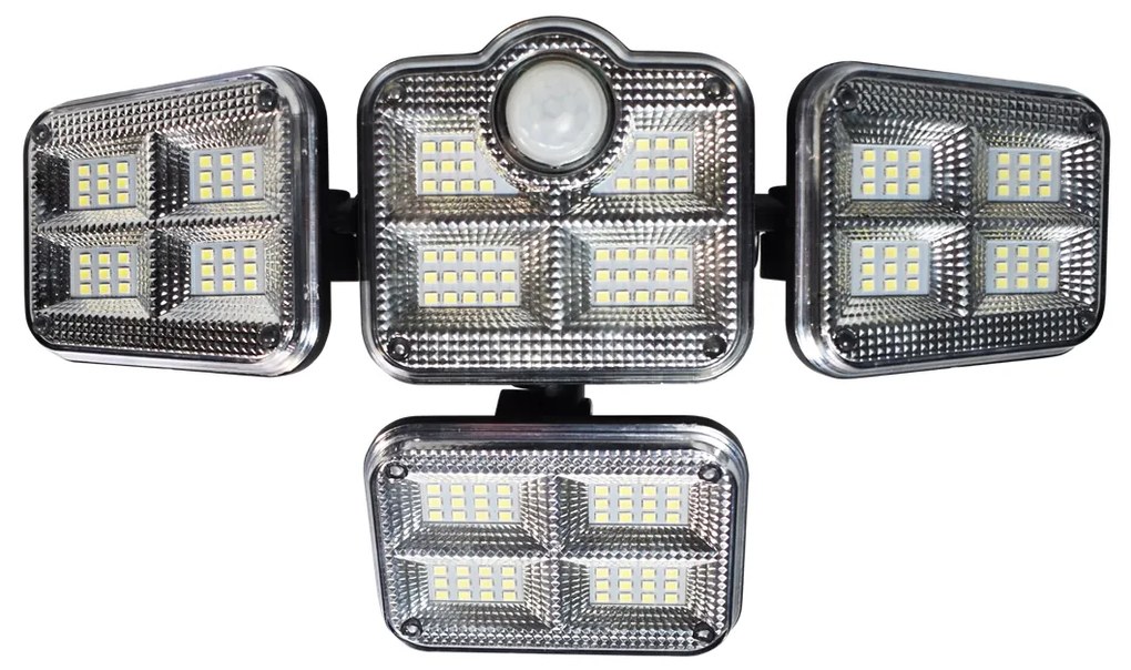 Naświetlacz Solarny Flexi Poczwórny, lampa, solarna