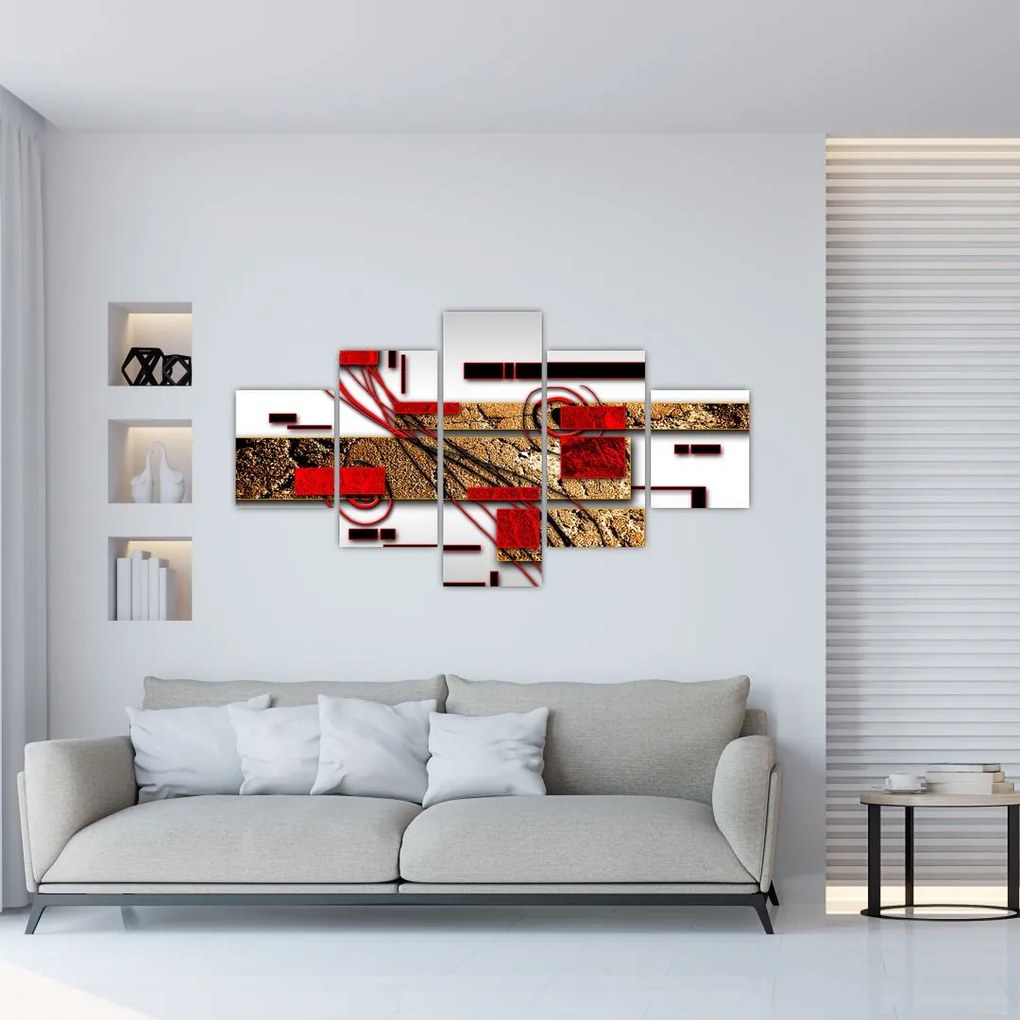 Obraz abstrakcji (125x70 cm)