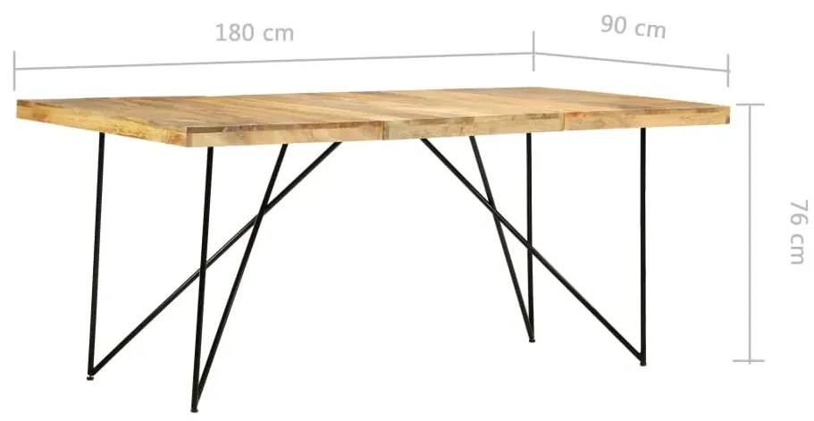 Stół industrialny z drewna mango kolor naturalny C3-G46