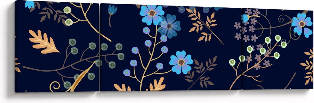 Obraz - Jesienne kwiaty (170x50 cm)