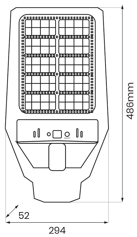 Latarnia Solarna Kers II 300W 1200lm 6500K