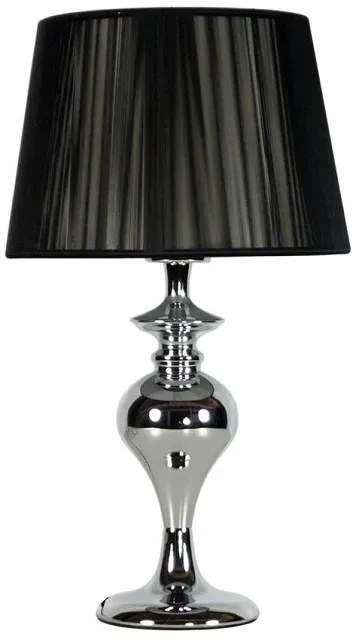 Czarna lampa stołowa z dekoracyjnym nitkowym abażurem - 6X V164 W5-A30
