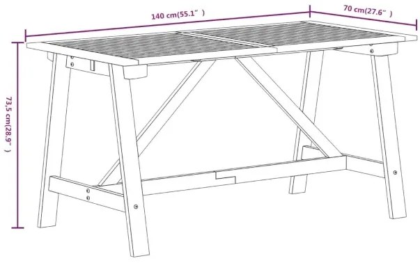Zestaw mebli ogrodowych z drewna akacjowego F7-F14