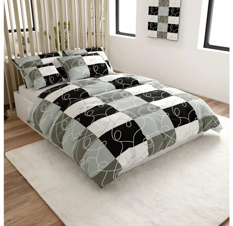 PrzytulneMieszkanie.pl PrzytulneMieszkanie.pl Krepowa pościel KASPARO BLEND szara hotelowa kieszeń Rozmiar pościeli: 70 x 90 cm | 140 x 200 cm