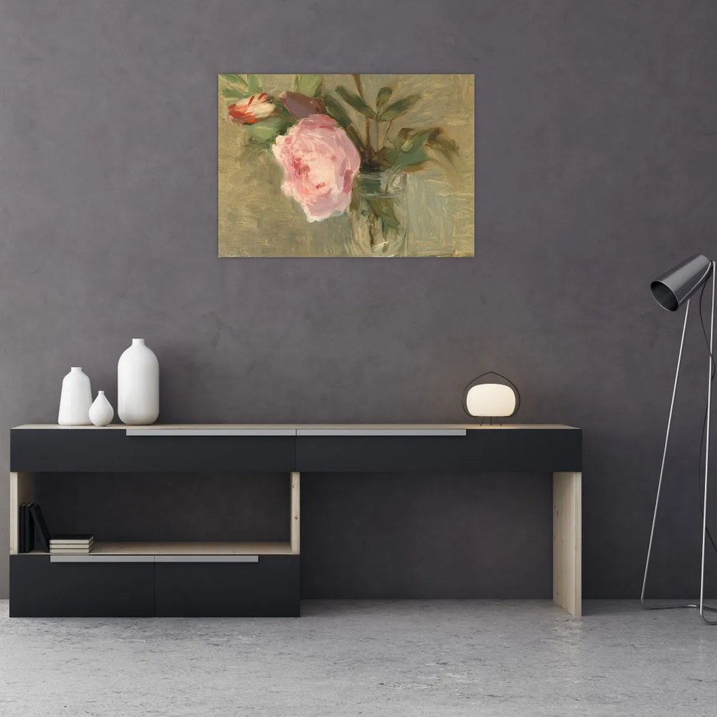 Obraz na szkle - Berthe Morisot, Peonies, reprodukcje (70x50 cm)