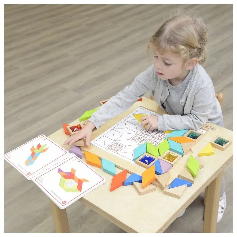Masterkidz układanka mozaika nauka kolorów i kształtów tangram montessori