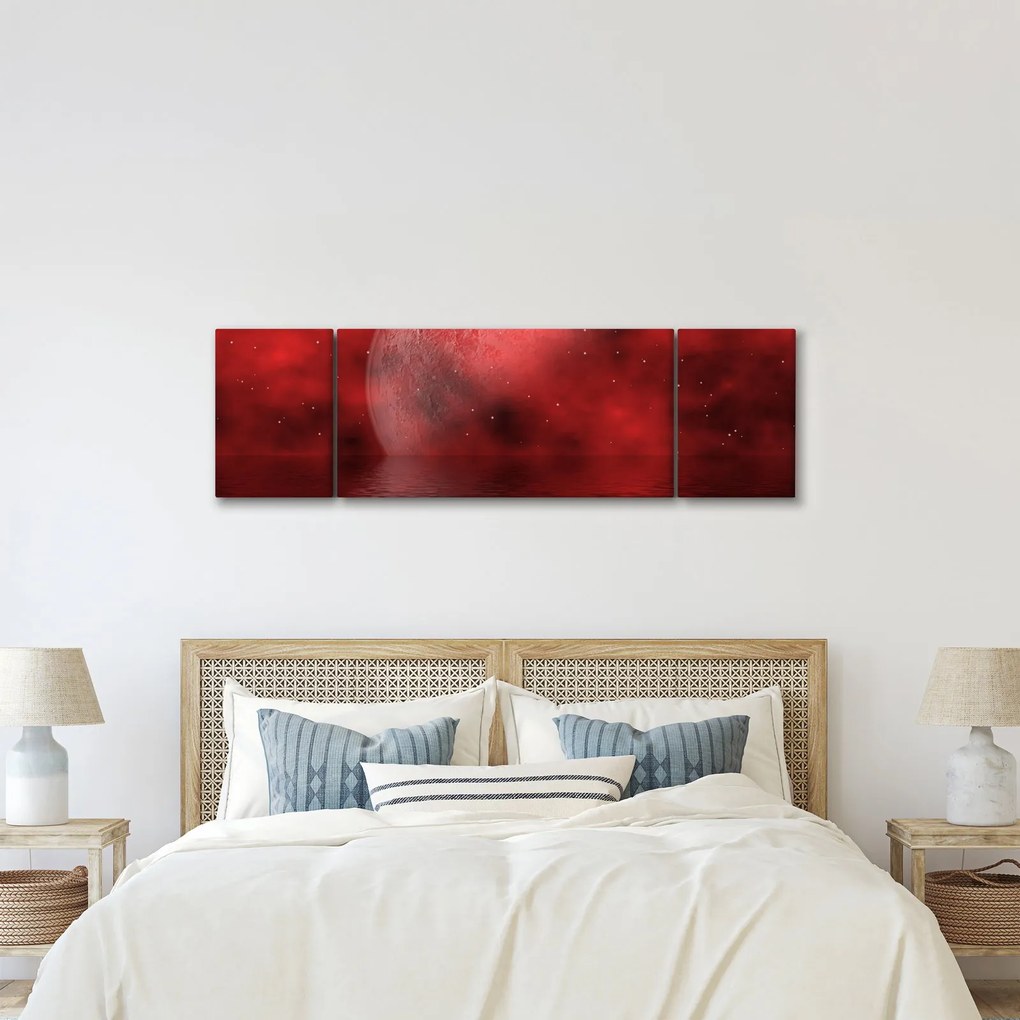 Obraz - Księżyc na powierzchni (170x50 cm)
