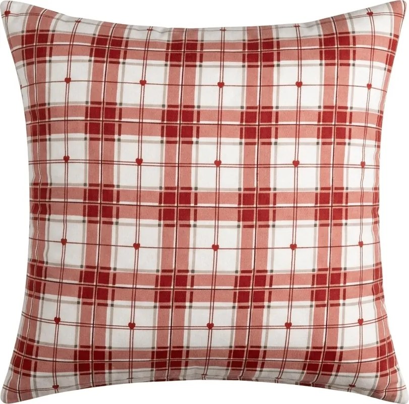 Poszewka na poduszkę z mikrofibry TARTAN HEART 45x45 cm, kolorowa