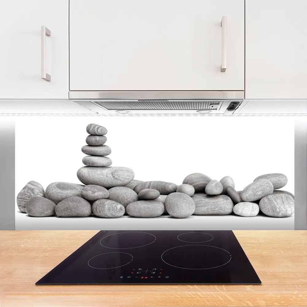 Szkło do Kuchni na Ścianę Artystyczny Układ Głazów