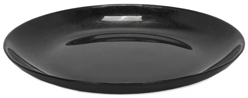 Talerz deserowy ANIA BLACK, szkło, Ø 21cm