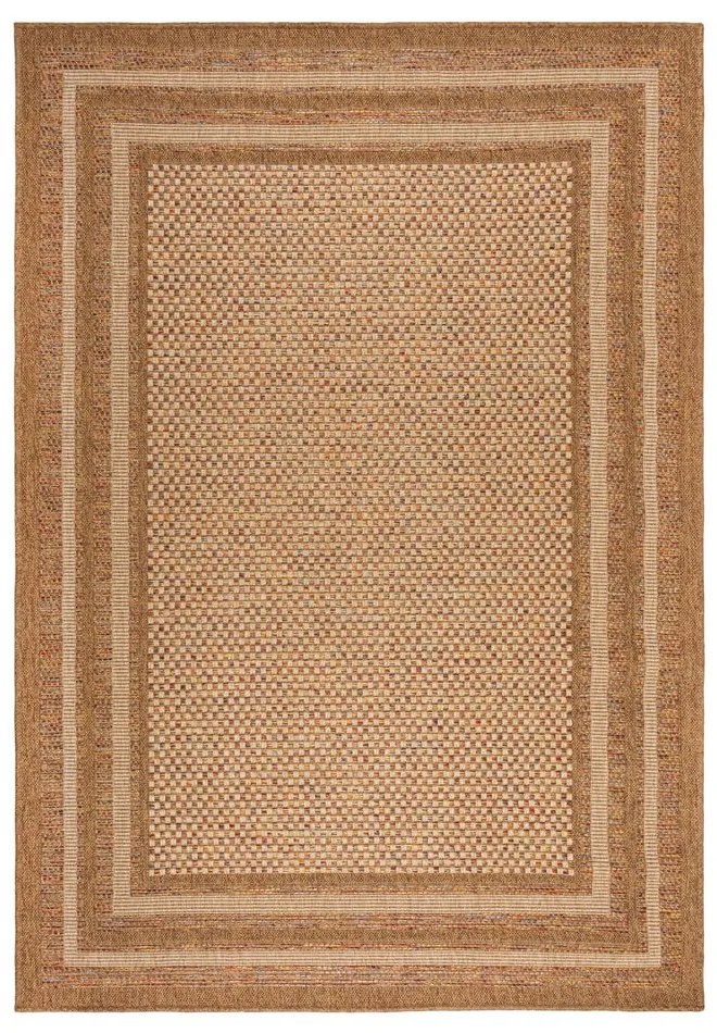 Dywan odpowiedni na zewnątrz w naturalnym kolorze 200x290 cm Layla Border – Flair Rugs