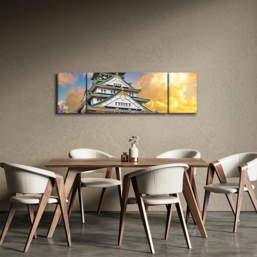 Obraz - Zamek Osaka (170x50 cm)