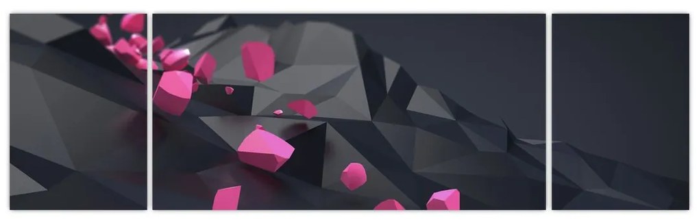 Obraz abstrakcji 3D (170x50 cm)