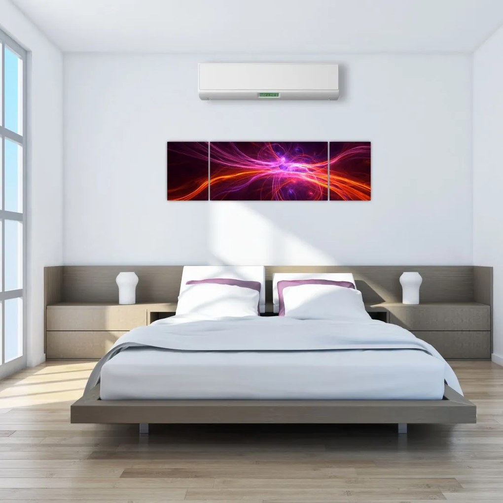 Obraz nowoczesnej abstrakcji (170x50 cm)