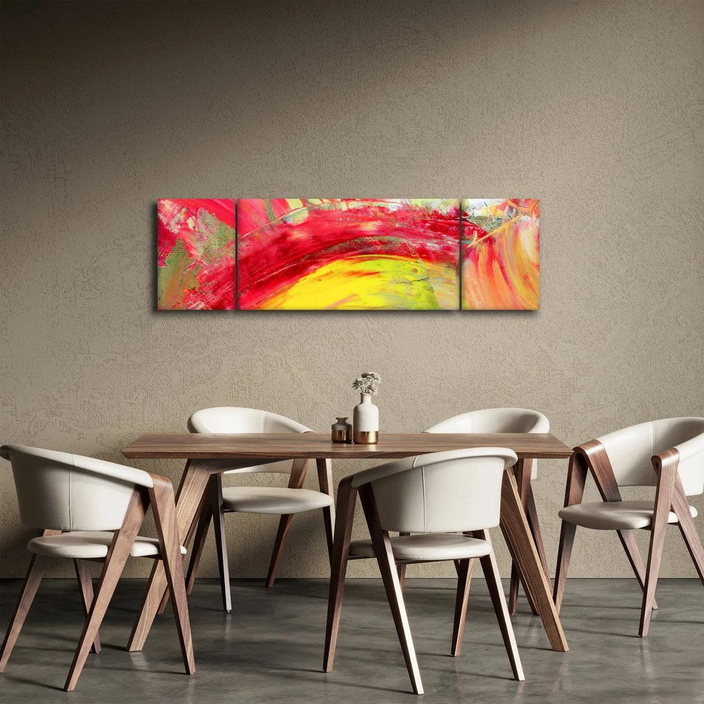 Obraz abstrakcji - malarstwo (170x50 cm)