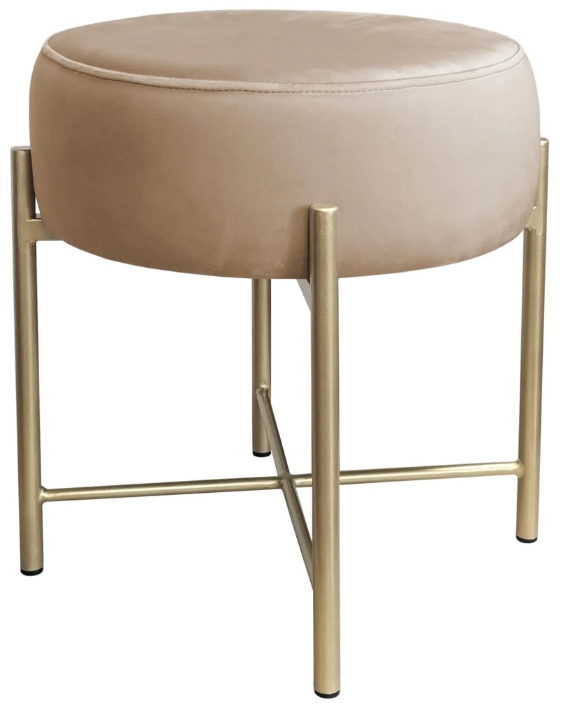 Taboret Pola noga metalowa złota MG06