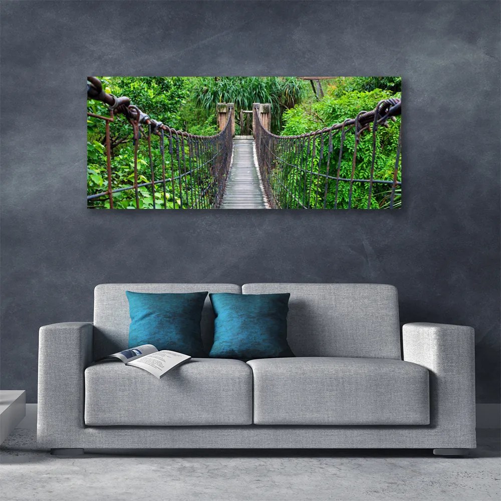 Obraz canvas Zabytkowy Most w Cieniu Drzew