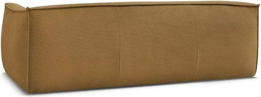 Musztardowa sztruksowa sofa 242 cm Giorgia – Bobochic Paris