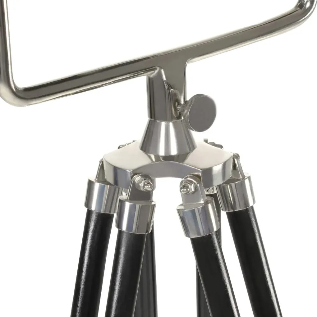 Czarna retro lampa podłogowa regulowana R4-A64