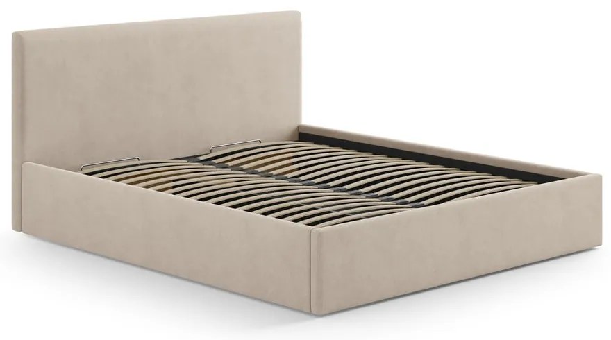 Jasnobrązowy tapicerowany zagłówek 150,5x100 cm Remo – Micadoni