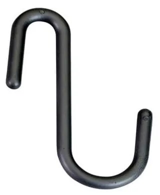 Czarno-szare wiszące plastikowe haczyki zestaw 6 szt. City – Metaltex