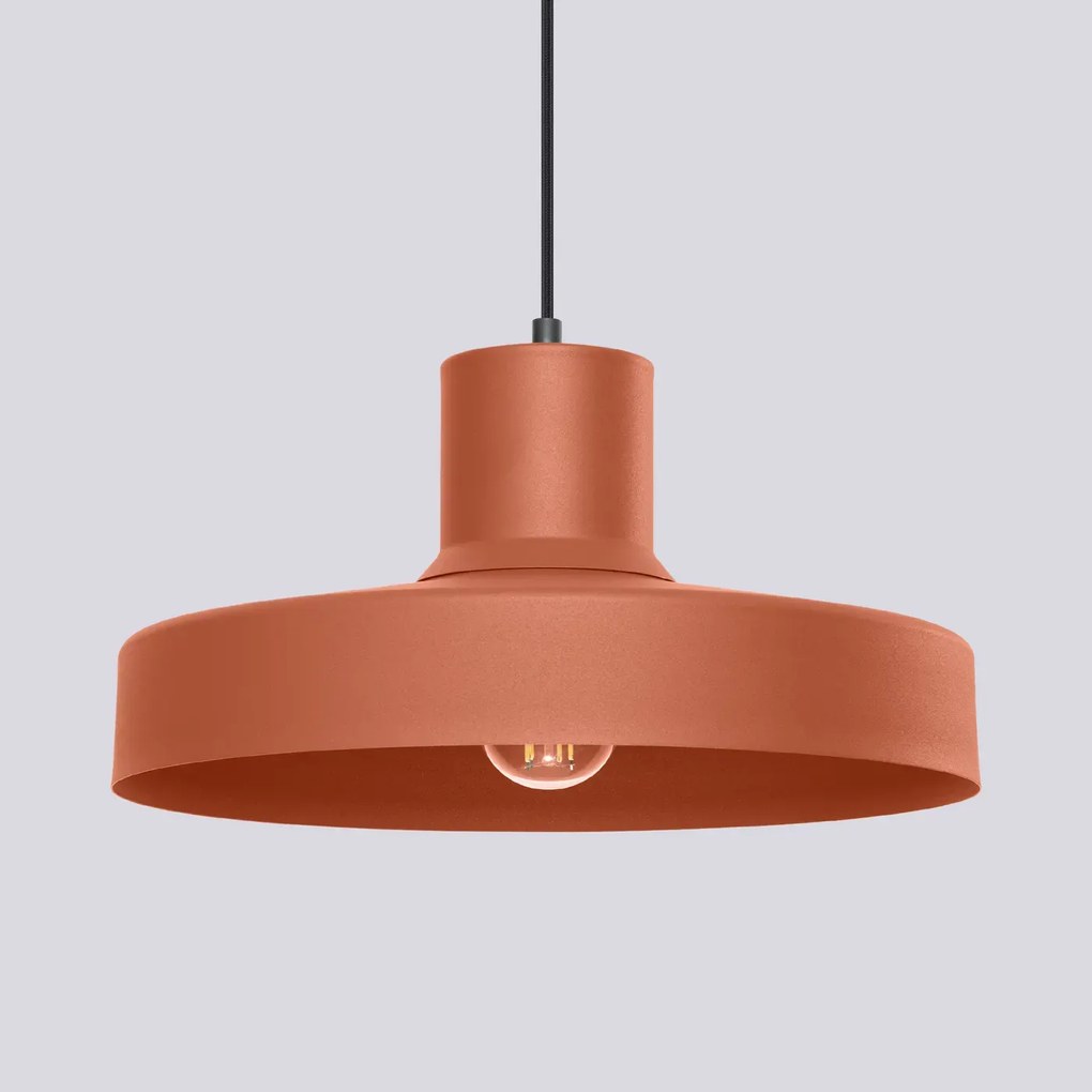 Lampa wisząca BILO ochra czerwona SOLLUX  LIGHTING