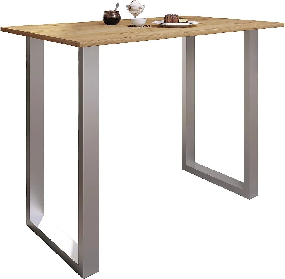 Drewniany stół stołowy stojący Xona 140x80