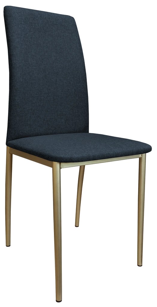 Krzesło tapicerowane ALAN stelaż złoty Sawana 80