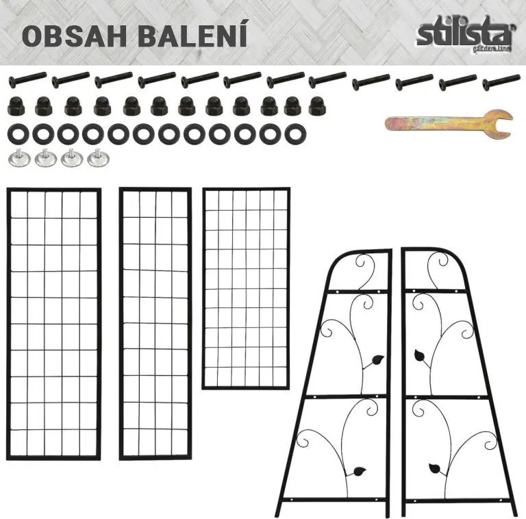 STILISTA Kwietnik, 82 x 81 x 35 cm, stal