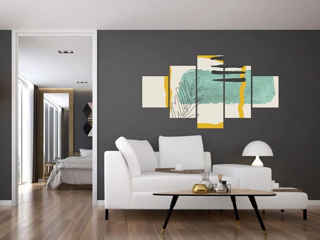 Obraz - Arkusze abstrakcyjne N⁰2 (125x70 cm)