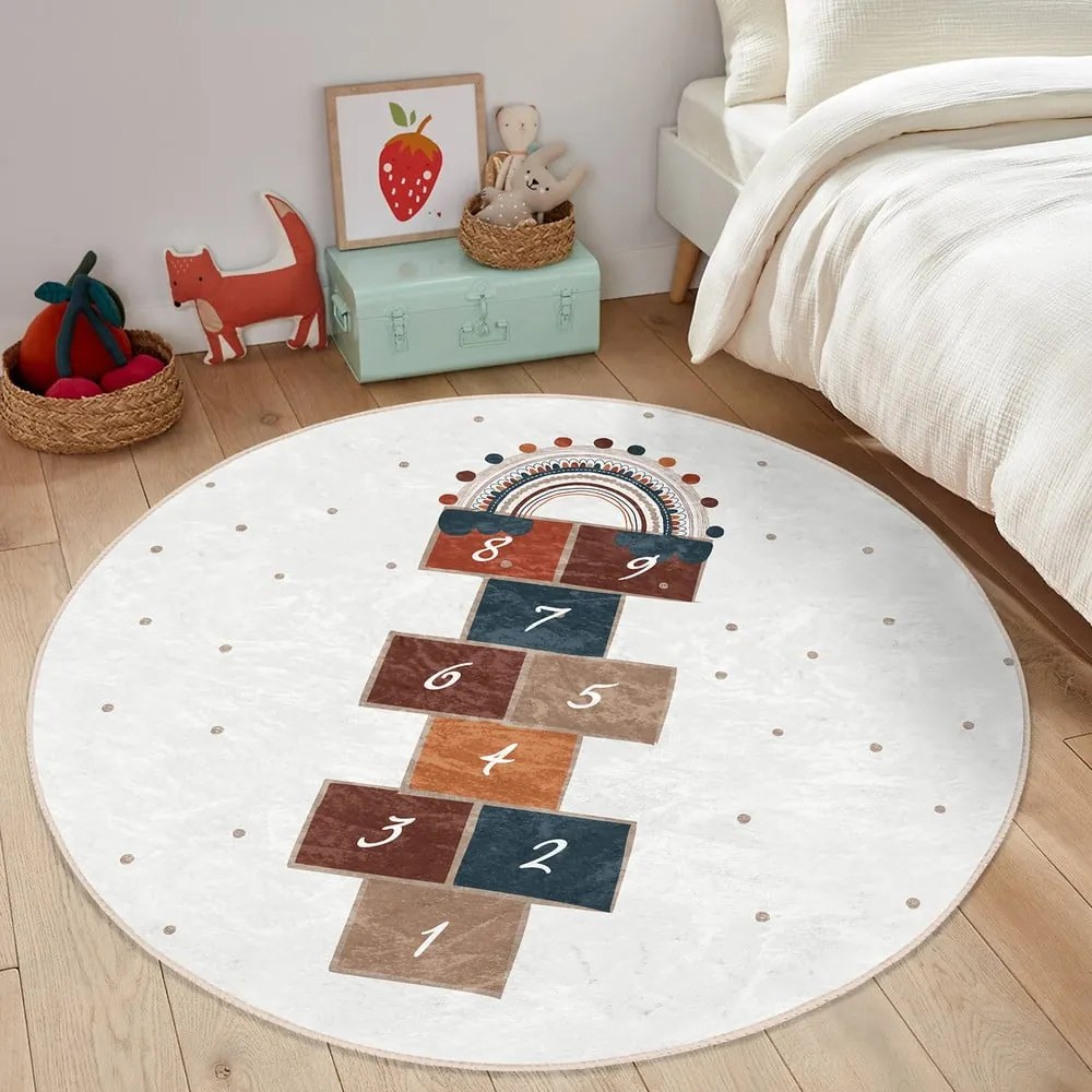 Kremowy dywan dziecięcy ø 80 cm Comfort – Mila Home
