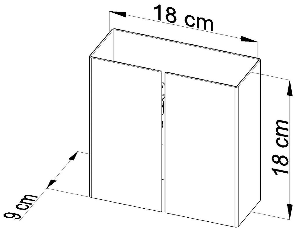 Nowoczesny kinkiet 33X E742 T2-M43