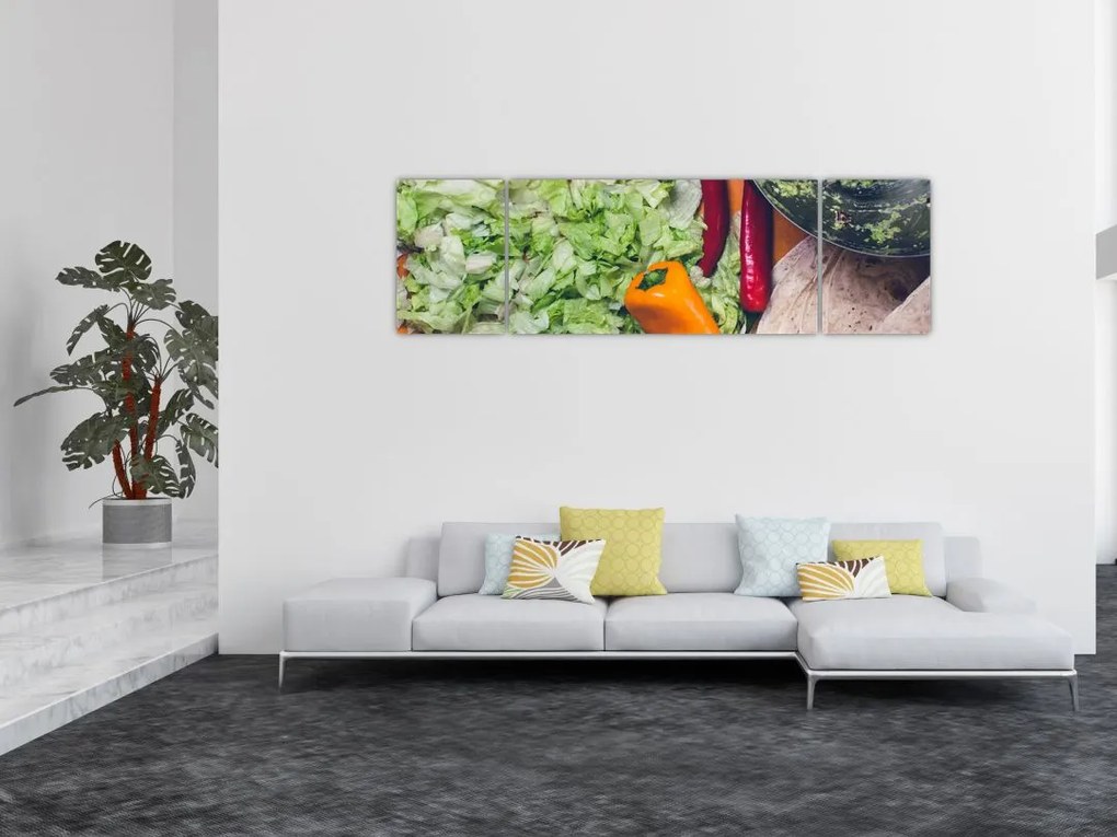 Obraz warzyw (170x50 cm)