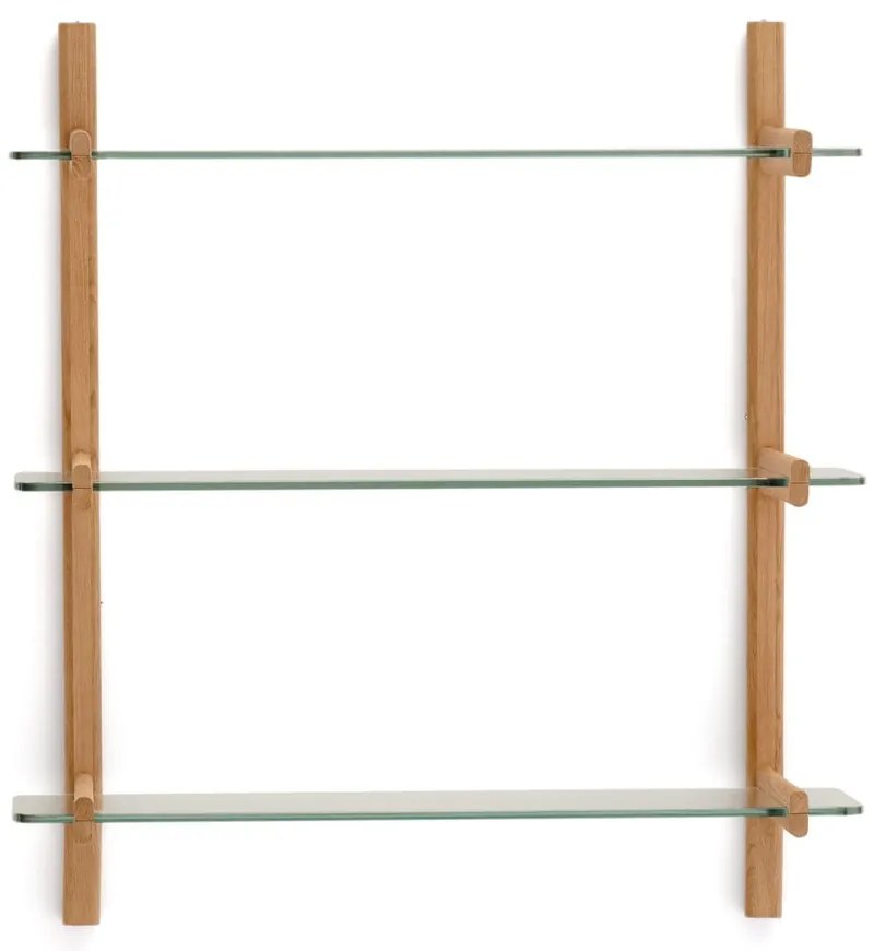 Szklany modułowy system półek w naturalnym kolorze 90x98x30,5 cm Sitra – Kave Home