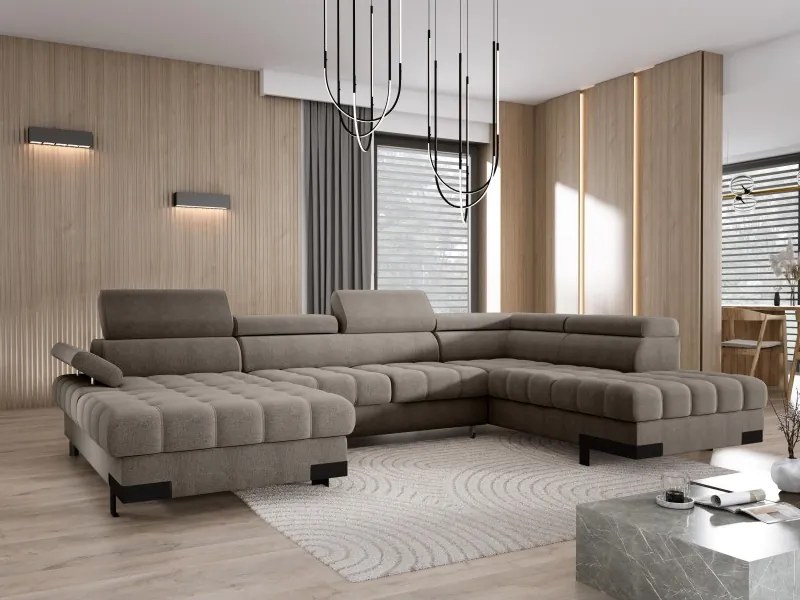 Narożnik SELVA XL Prawostronny z funkcją spania i pojemnikiem AUSTIN 05 WERSAL