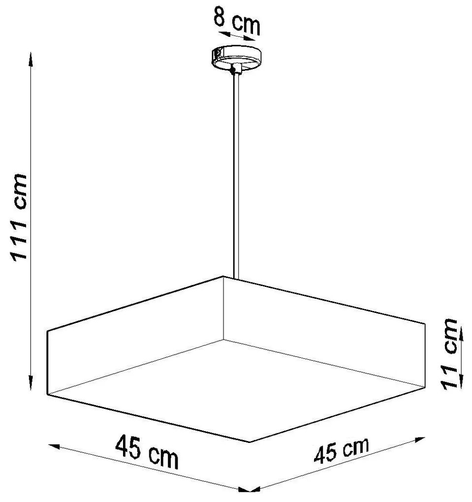 Lampa wisząca HORUS 45 biała SOLLUX  LIGHTING